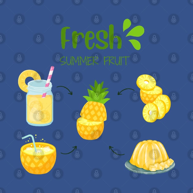 Pineapple Fresh Summer Fruit by SalxSal