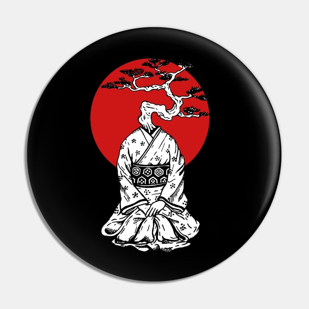 Bonsai Geisha Pin by Luke Gray