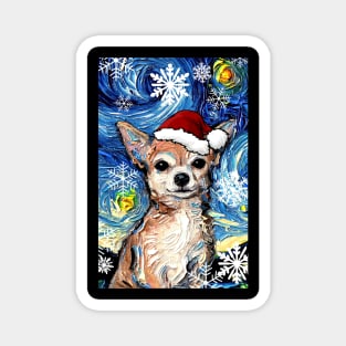 Chihuahua Santa Magnet