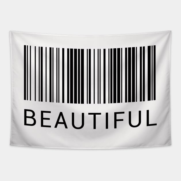 Beautiful Barcode Tapestry by MunaNazzal