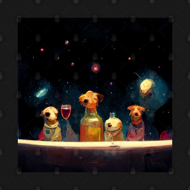 Dog Bar in Space by doodlesbydani