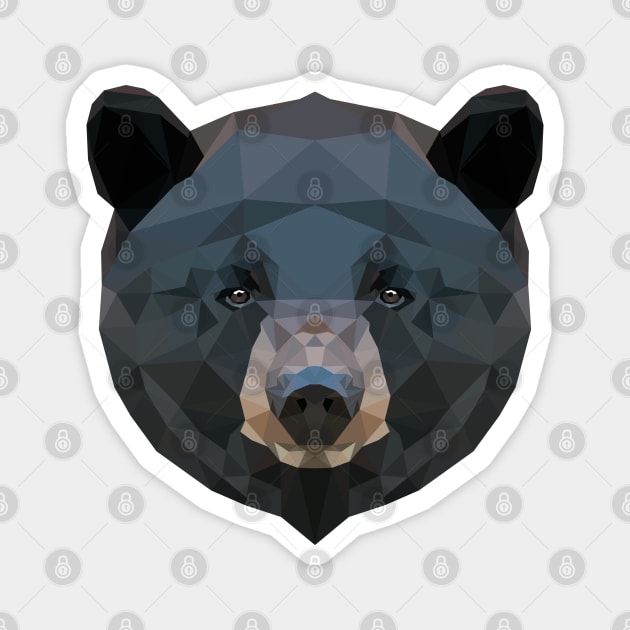 Black Bear Magnet by Edwardmhz