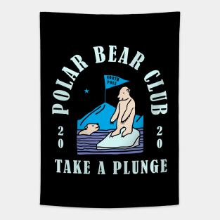 Polar Bear Club Take a Plunge New Years Day 2020 Tapestry