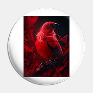 Beautiful Red bird Pin