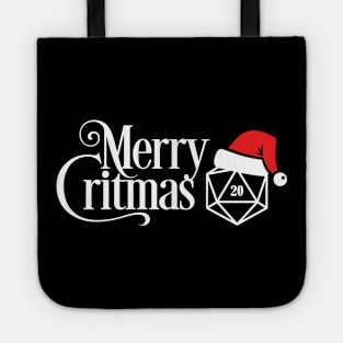 Merry Critmas Santa Hat D20 Tote