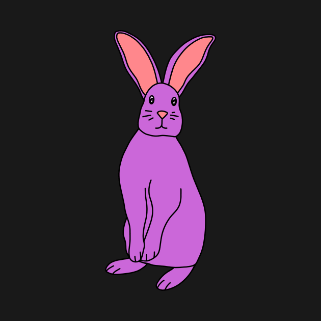 Purple Bunny by Kelly Louise Art