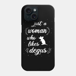 Women little degu saying girls love Phone Case