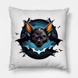 black bat night Pillow