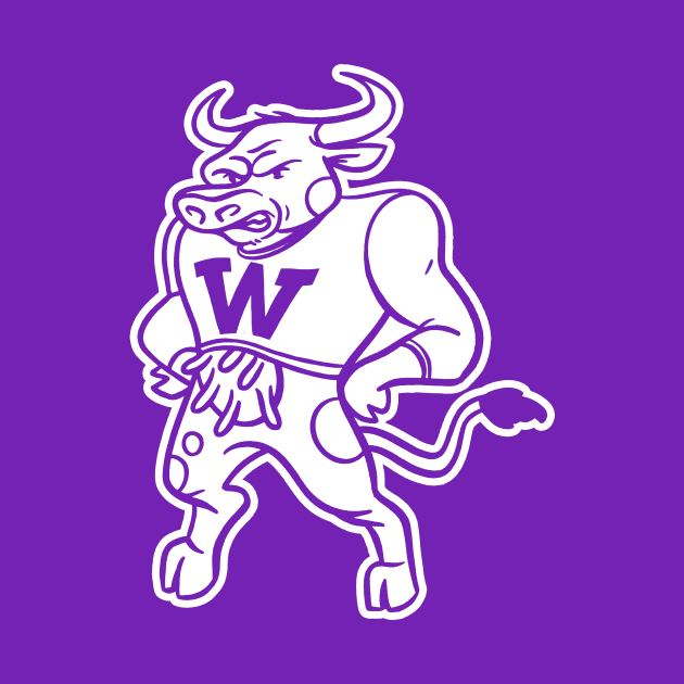 Williams College Ephs - Simple White Mascot by sombreroinc