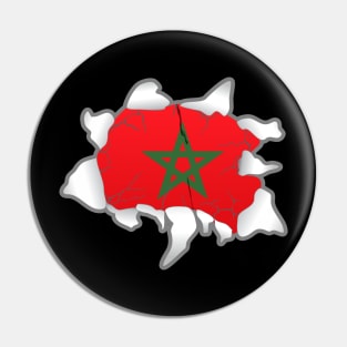 one Morocco One Flag Proud Heartbeat of Unity: Embracing One Morocco Pin