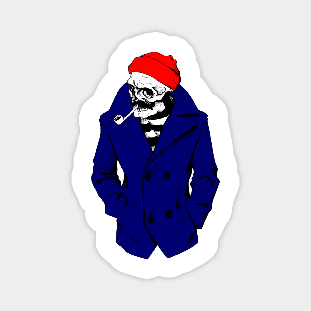 Skull sailor Magnet by RedGraph