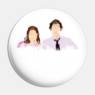 the office jim and pam minimal Pin