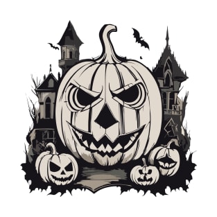 Gothic pumpkin carving for Halloween T-Shirt