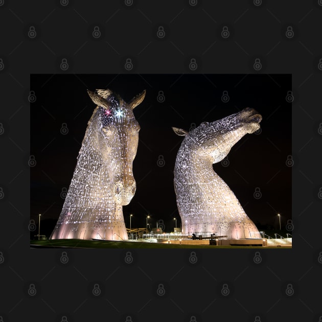 The Kelpies at Night by Jane Braat