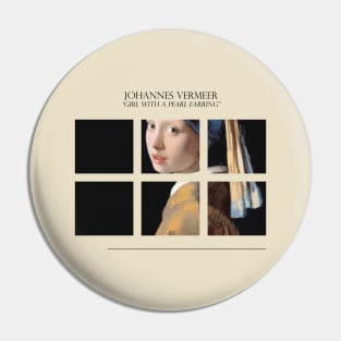 Girl with a pearl earring Pin