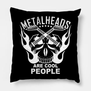 Cool Metalhead Band Slogan Gift For Metalheads Heavy Metal Fans Pillow