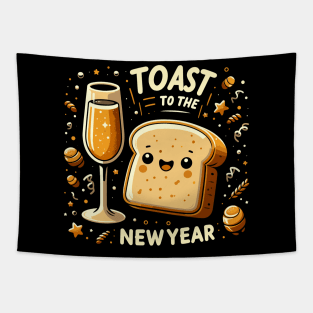 Funny toast to the new year Tapestry