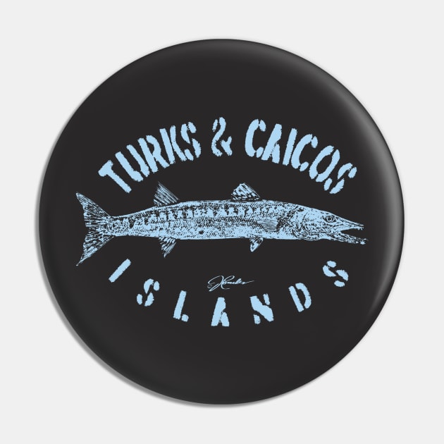 Turks & Caicos Islands Great Barracuda Pin by jcombs