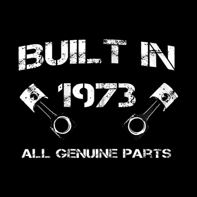 Built in 1973 Car fanatics 47th Birthday Gift ideas by teudasfemales