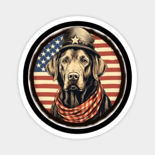 Patriotic Labrador Retriever Magnet