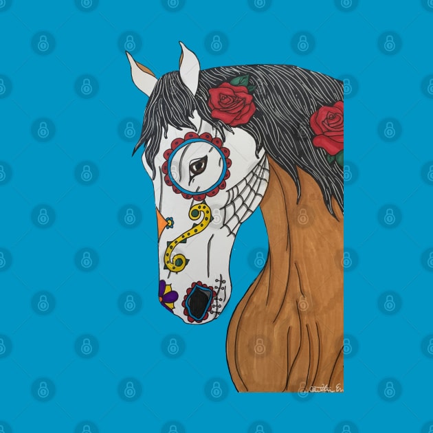 Sugar Skull Horse by cenglishdesigns