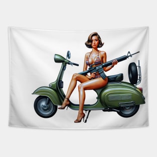 Scooter Girl Tapestry