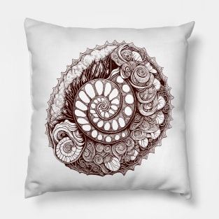 Floral Snail Pillow