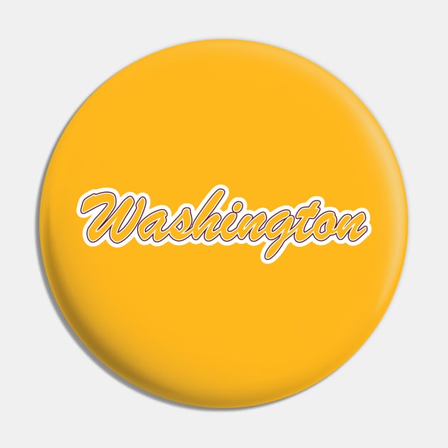 Football Fan of Washington Pin by gkillerb