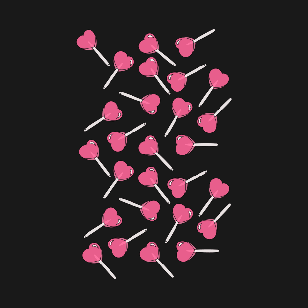 Heart Lollipop Pattern Pink Aesthetic by zocostore