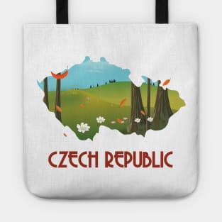 Czech republic travel map Tote