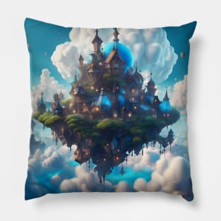 Fairy Village on Cloud Pillow