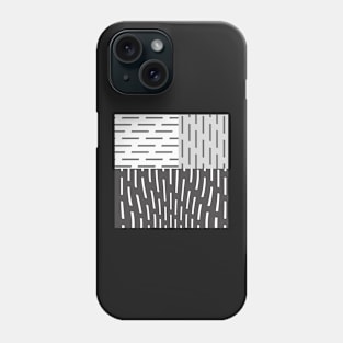 Gray On Gray Abstract Art Phone Case