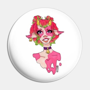 Strawberry cow girl Pin