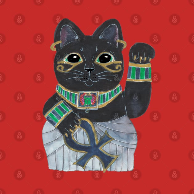 Egyptian lucky cat by JenStedman73