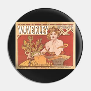 Waverly Cycles - Vintage Bicycle Poster from 1898 Pin