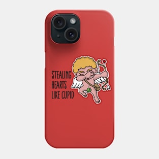 Stealing hearts like cupid - Valentine's day dab Phone Case