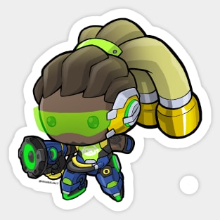 FM-Anime – Overwatch Lucio Frog Cosplay Tattoo Stickers