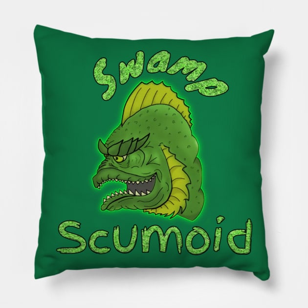 Swamp Scumoid Transparent Pillow by GodPunk