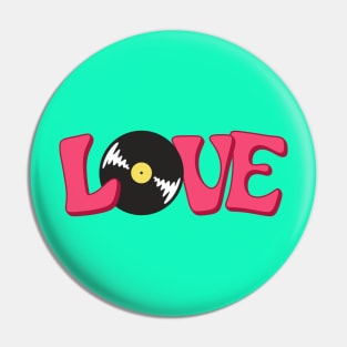Love Records Pin