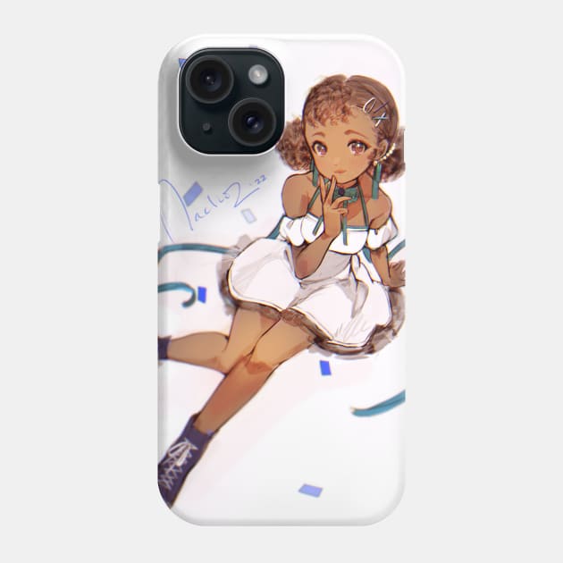 Curly Cute B Phone Case by Nachoz