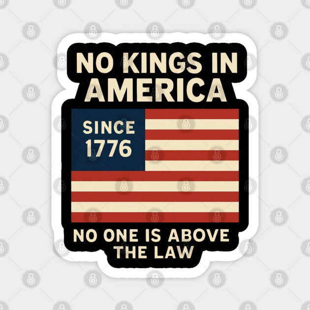 No-Kings Magnet by Creatifly Graphic Tees