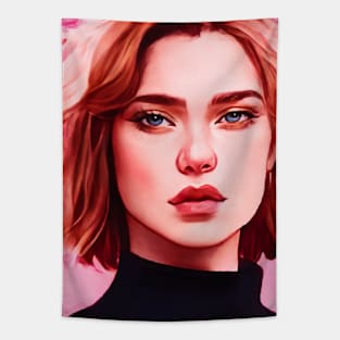 Cartoon Lea Pink Tapestry