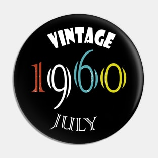 1960 - Vintage July Birthday Pin