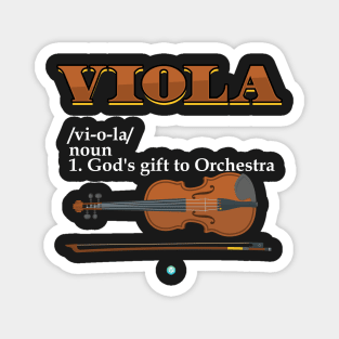 Funny Viola Classical Music Lover Gift Magnet