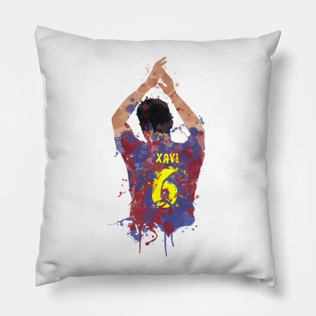 Xavi - Barcelona Legend Pillow by FootballArcade