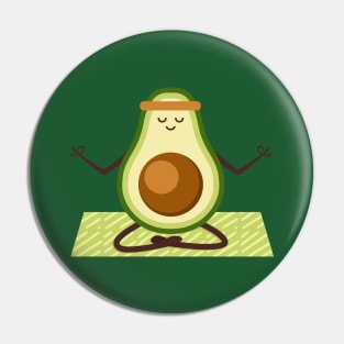 Avocado Yoga Pin