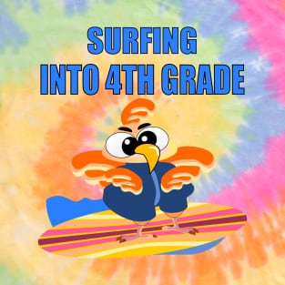 Cute Chicken in wetsuit for surfer - Fourth Grade Elementary School T-Shirt