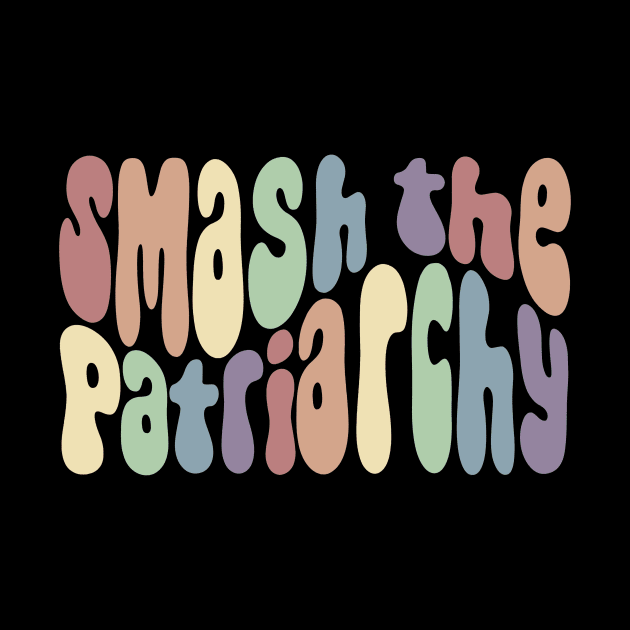 Smash The Patriarchy Rainbow Word Art by Left Of Center