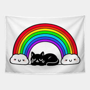 Cat on the Rainbow Tapestry