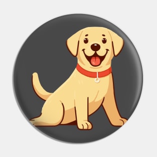 Dinky Yellow Labrador Retriever Pin